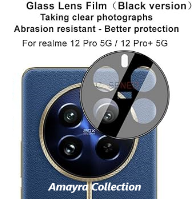 Picture of Realme 12 Pro+ 5G / Realme 12 Pro Plus 5G Back 9H Full Camera Lens Protector Rear 9H 3D Camera Lens Protector,Upgraded HD,Clear Scratch Resistant [With Photo Friendly Flash Cut]
