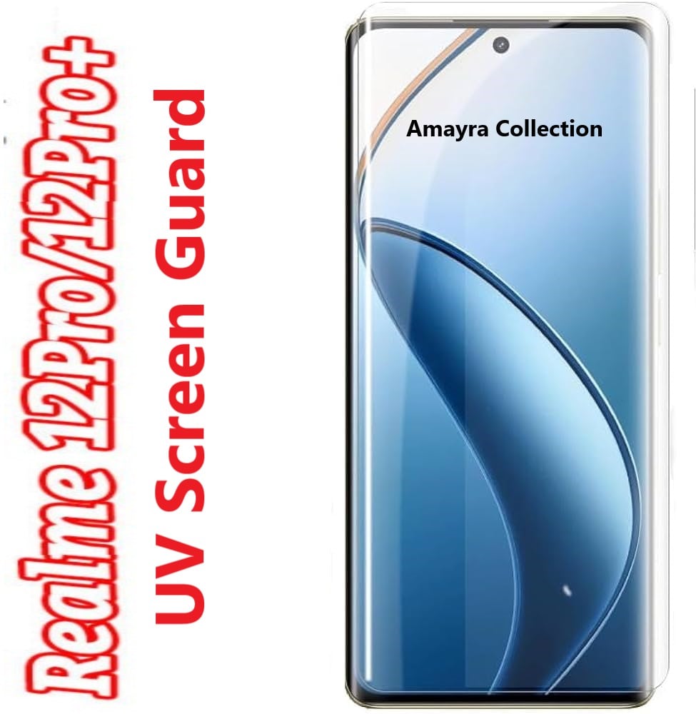 Picture of 2in1 Protector Combo Pack for Realme 12 Pro 5G (A+ GRADE) UV Glass Screen Protector+9h Camera Glass Protector