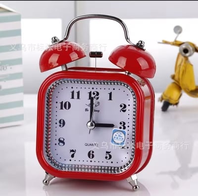 Picture of SQUARE Shape Bell Table Size Alarm Clock 