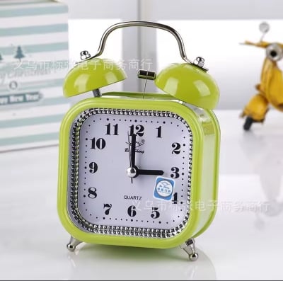 Picture of SQUARE Shape Bell Table Size Alarm Clock 
