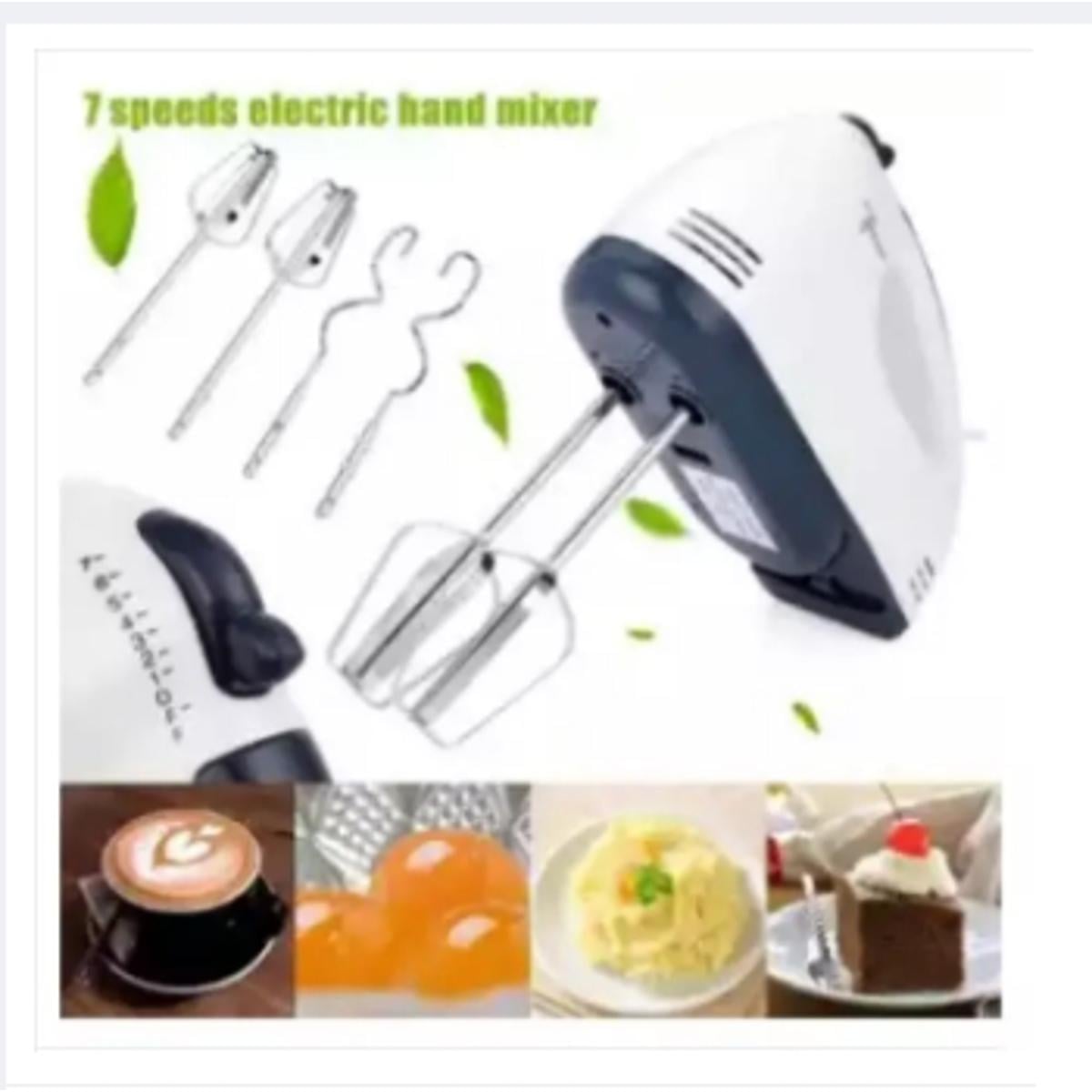 Picture of Electric Egg Bitter Hand Mixer - White -White