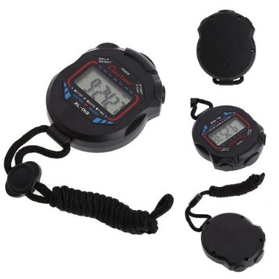 Picture of XL-013 Digital Timer Multifunctional Electronic Sports Stopwatch with Large Handheld Sports Trainer Fitness Trainer and Referee Black