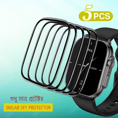 Picture of IMILAB SF1 Smart Watch Full Coverage Plastic Screen Protector (5 Psc Bundle)
