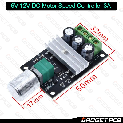 Picture of 1203B PWM 6V 12V 24V 28V 3A DC Motor Speed Controller Regulator 