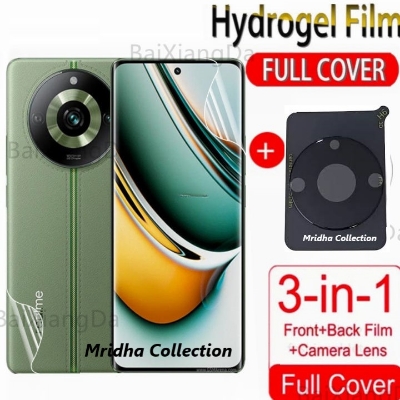 Picture of 3in1 Protector Combo Pack for Realme 11 Pro+ 5G / Realme 11 Pro Plus 5G (Front Hydrogel Screen Protector Poly+Back Hydrogel Poly Protector+9h Camera Lens Protector)