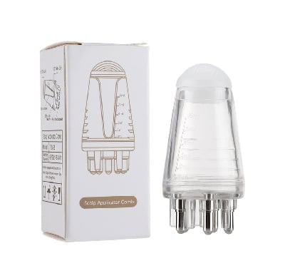 Picture of Mini 6ML Portable Scalp Applicator Liquid Comb Roots Massage Medicine for Hair Growth Serum Oil Nourish Oil Applicator Hair Care White