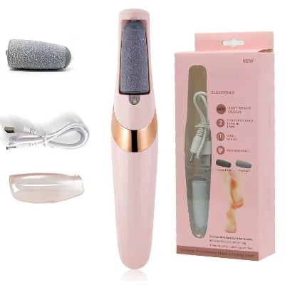 Picture of Electric Foot Callus Removers Rechargeable Machine Portable Electronic Foot File Pedicure Tools White