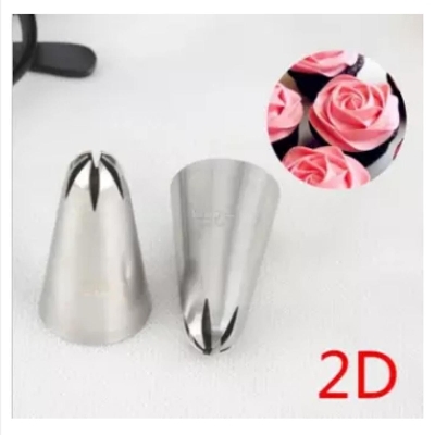 Picture of 2D Nozzle for Cake Decoration big size 1 piece -Silver