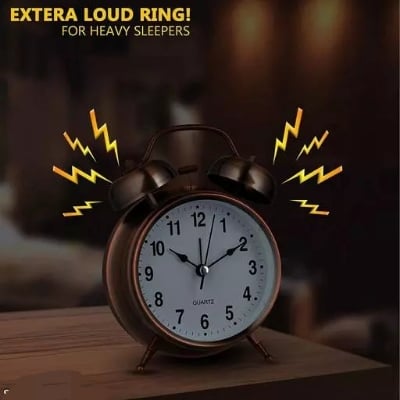 Picture of Best Quality Metal Alarm Clock With Light and Bell 