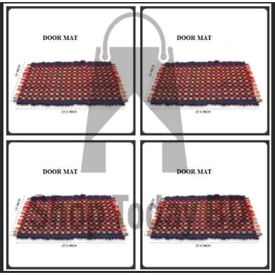 Picture of Door Mat Cotton 4 pcs -Multicolor