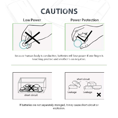 Picture of Top Power CR2032 3V Lithium Battery 3V Button Battery motherboard remote control Battery 5Pcs Silver
