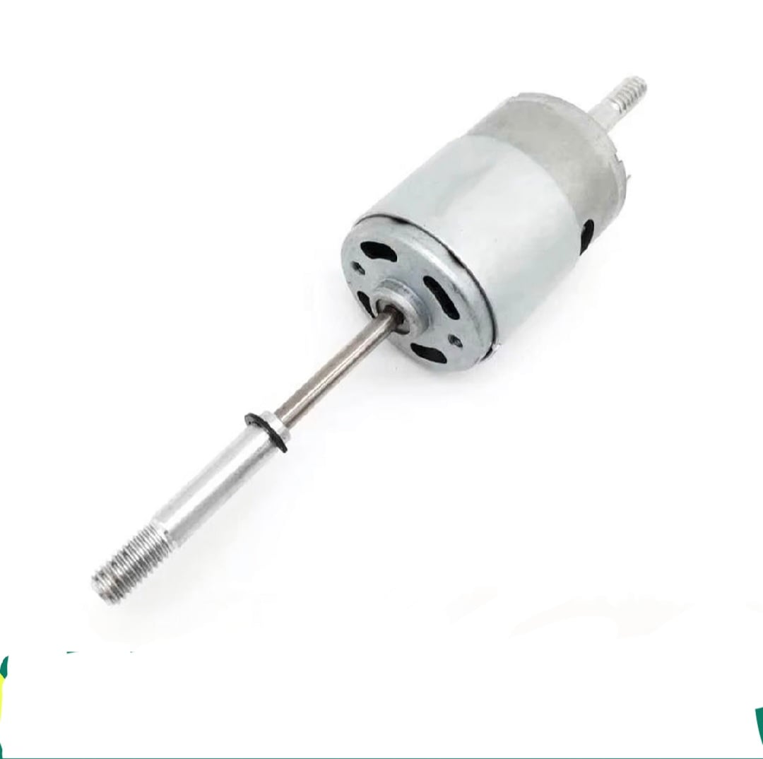 Picture of RS775 / 755 DC FAN Motor 12V with Long Shaft and Threaded Coupler 