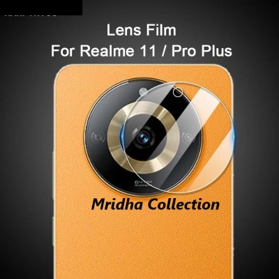 Picture of 3in1 Combo Pack For Realme 11 Pro+ 5G / Realme 11 Pro Plus 5G Best Premium Quality Curve Scratch Proof UV Tempered Glass Screen Protector + Clear Transparent Back Protector Film-Poly + Camera Lens Protector