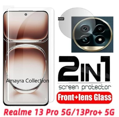 Picture of 2in1 Protector Combo Pack for Realme 13 Pro+ 5G / Realme 13 Pro Plus 5G (A+ GRADE) UV Glass Screen Protector + Camera Protector Lens