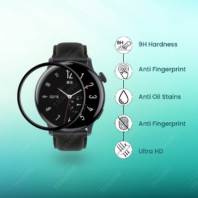 Picture of IQOO Watch Screen Protector Full Coverage Anti-Scratch, Anti Fingerprint Automatic Scratch Repair Easy Install (1 Pc)