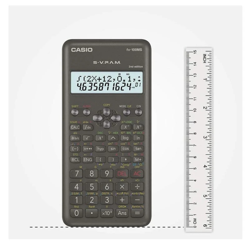 Picture of FX-100MS 2nd Edition Scientific Calculator For Students Grey