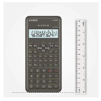 Picture of FX-100MS 2nd Edition Scientific Calculator For Students Grey