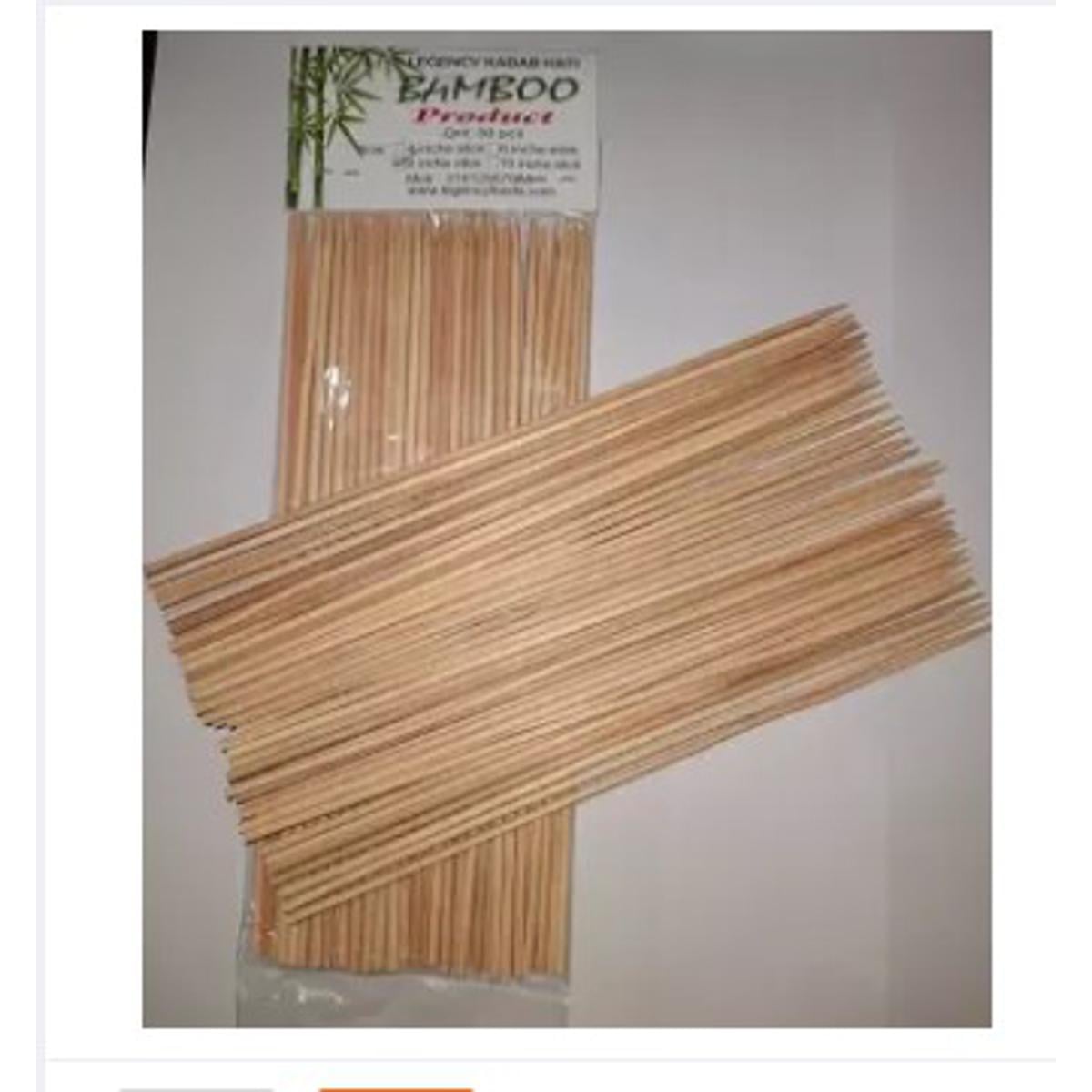 Picture of Bamboo Stick (Shashlik Kati / Kabab Kati ) 8 inch 1 Pack (50pcs) -Brown