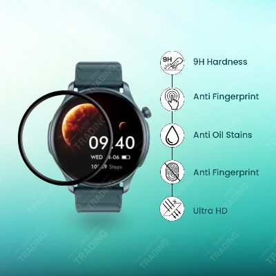 Picture of ZEBLAZE BTALK 3 PRO Screen Protector Full Coverage Anti-Scratch Anti Fingerprint Automatic Scratch Repair Easy Install (1 Pc)