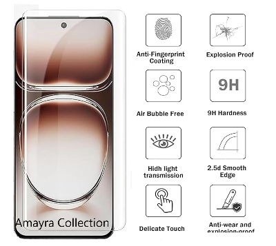 Picture of 3in1 Protector Combo Pack for Realme 13 Pro+ 5G / Realme 13 Pro Plus 5G (A+ GRADE) UV Glass Screen Protector + Back Protector Film + 3D Camera Glass Protector)