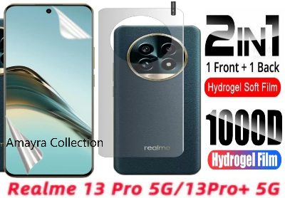 Picture of 2in1 Protector Combo Pack for Realme 13 Pro 5G (Front Hydrogel Protector Poly + Back Hydrogel Protector Poly)