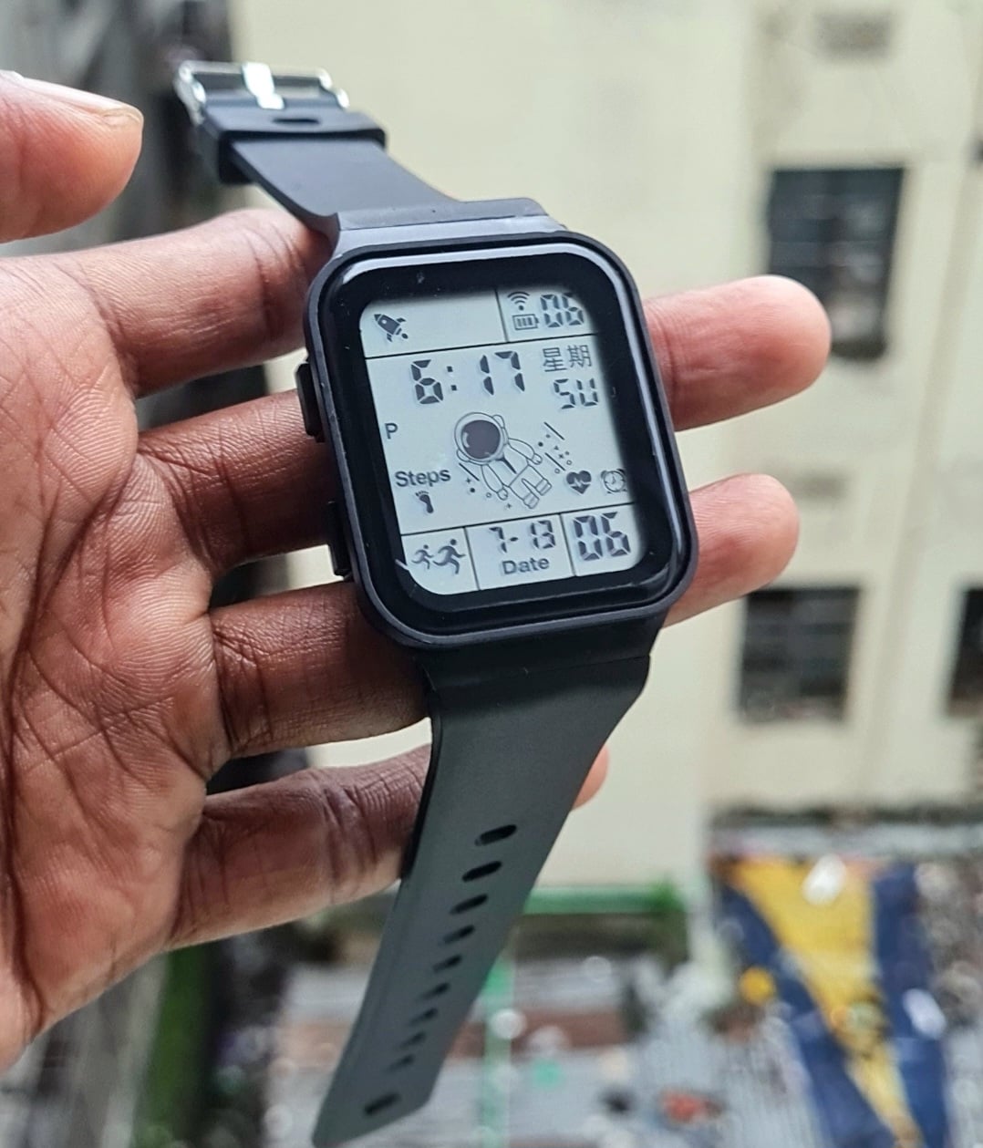 Picture of Sports Waterproof Digital Black Watch Black