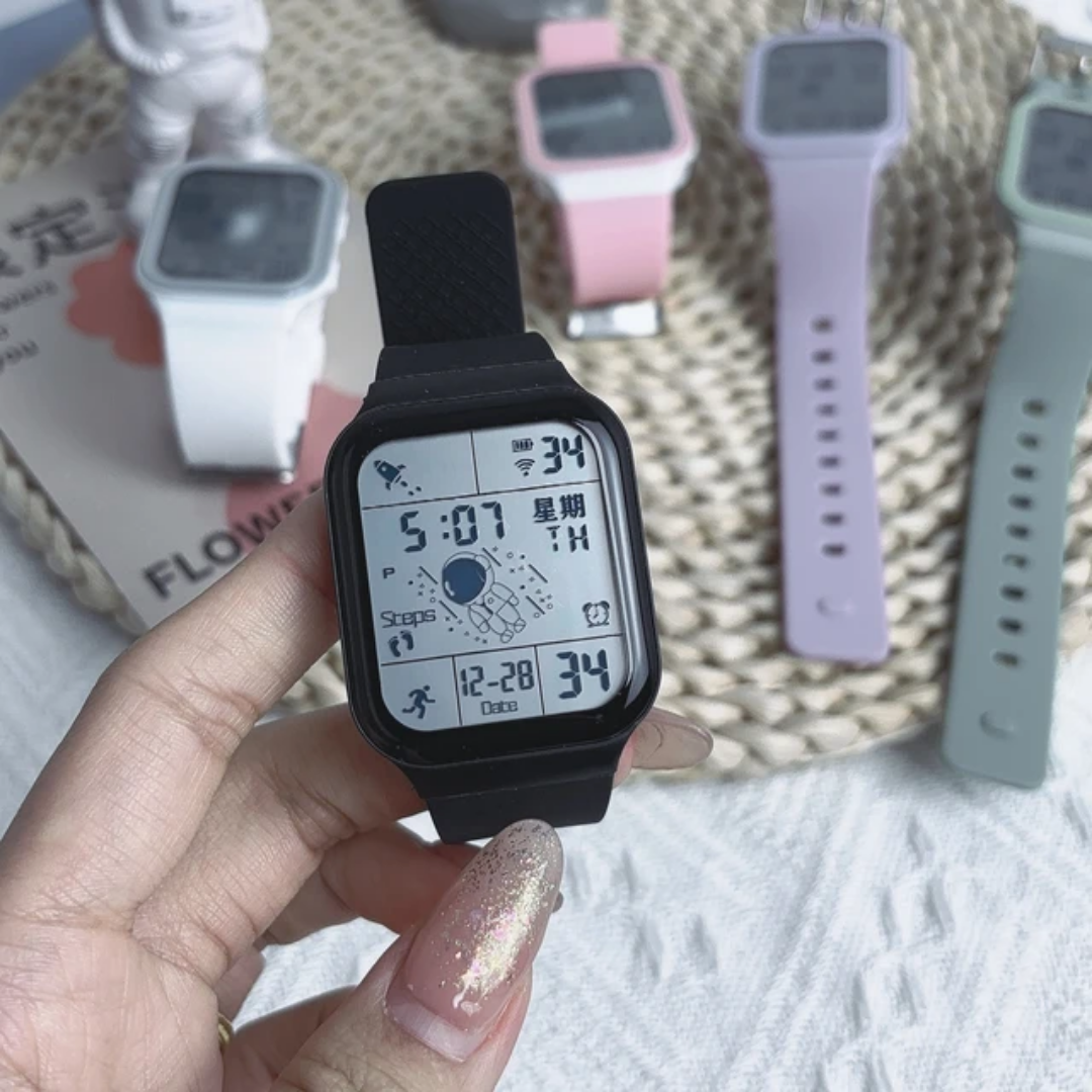Picture of Sports Waterproof Digital Black Watch Black
