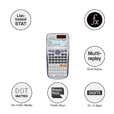 Picture of Fx-991es Plus Scientific Calculator For Students Grey