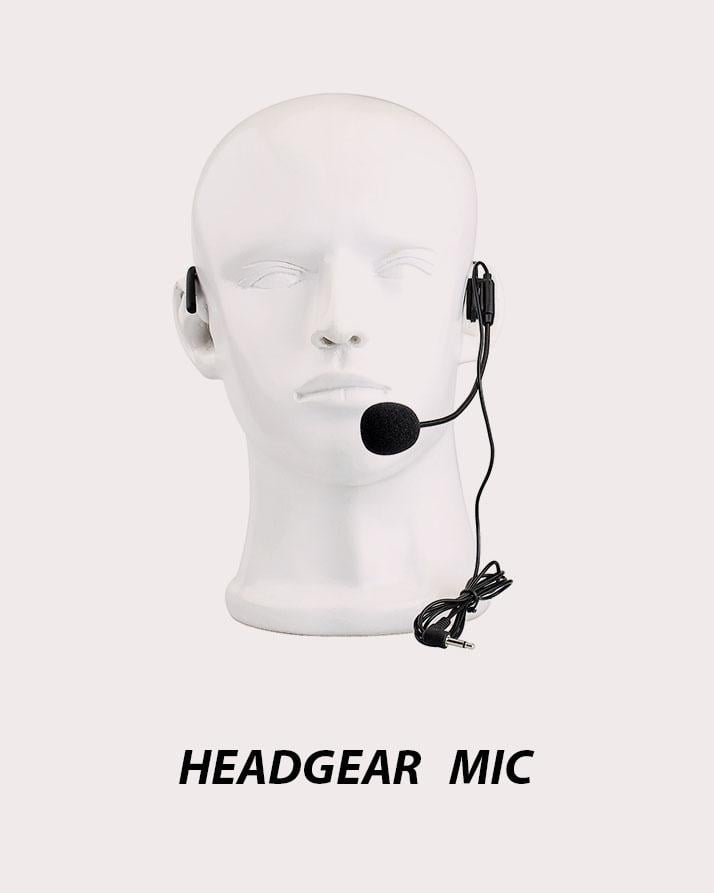 Picture of Ahuja HBM-60CC Headband Microphone With Battery 3.5 mm jack Black