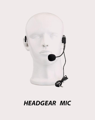 Picture of Ahuja HBM-60CC Headband Microphone With Battery 3.5 mm jack Black