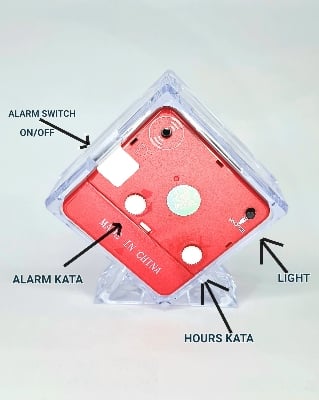 Picture of Table Alarm Clock Chanda Shape White