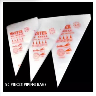 Picture of 50 pcs Plastic  Piping Bags Cake Cream Decorating