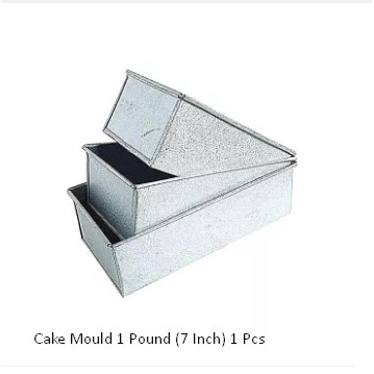 Picture of Bread Cake Mould 1 Pound (7 Inch) 1 Pcs -Silver
