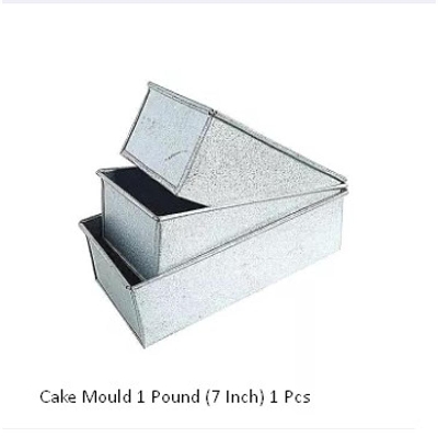 Picture of Bread Cake Mould 1 Pound (7 Inch) 1 Pcs -Silver