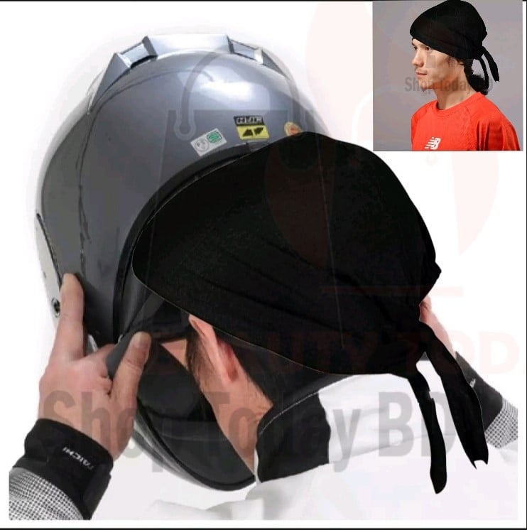 Picture of Motorcycle Helmet Inner Cap -Black