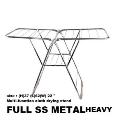 Picture of Heavy SS Home Intuition Foldable Clothes Drying Rack Dryer -Silver