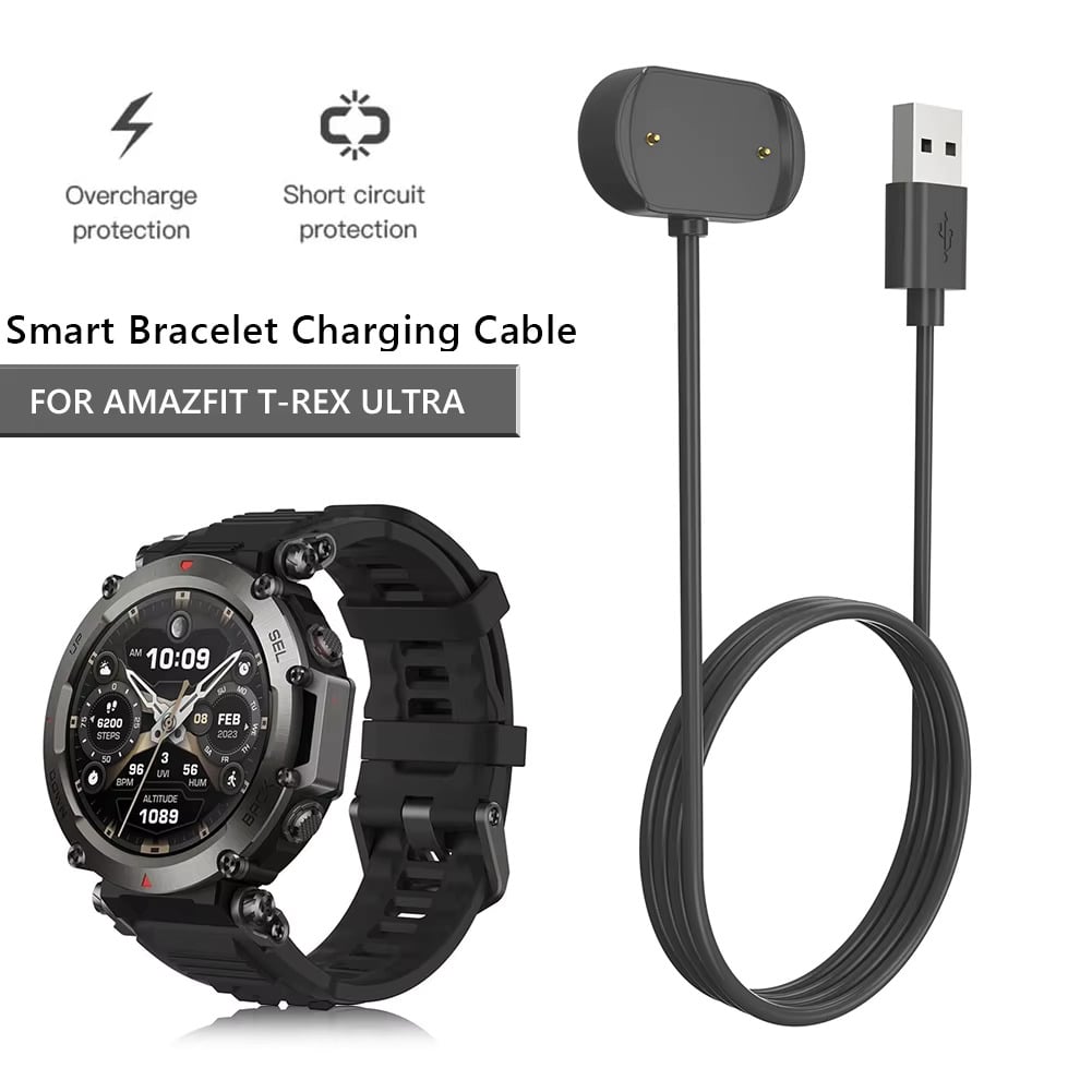 Picture of Amazfit T-REX Smartwatch Premium USB Magnetic Charging Cable for HighQuality Dock & Bracelet Charger (Black)
