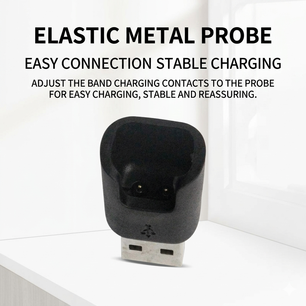 Picture of Huawei Band 4E 3E & Honor Band 4 Running 5 Basketball Edition USB Charging Cable Charger Dock (Black)