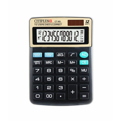 Picture of 12-ডিজিটের অফিসিয়াল ক্যালকুলেটর 6s - calculator Black