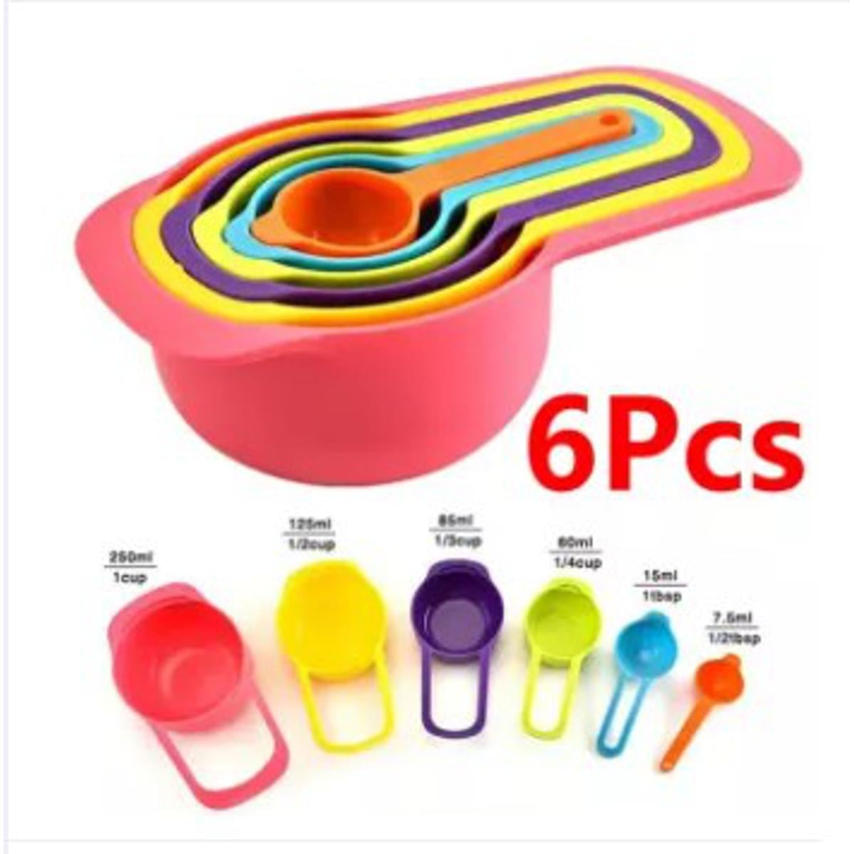 Picture of Measurement Cup Set 6 pieces set - Multi Color -Multicolor