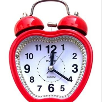 Picture of Bell Table Alarm Clock Apple Shape - Wall Clock 