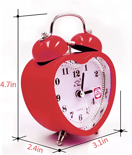 Picture of Bell Table Alarm Clock love Shape - Wall Clock 