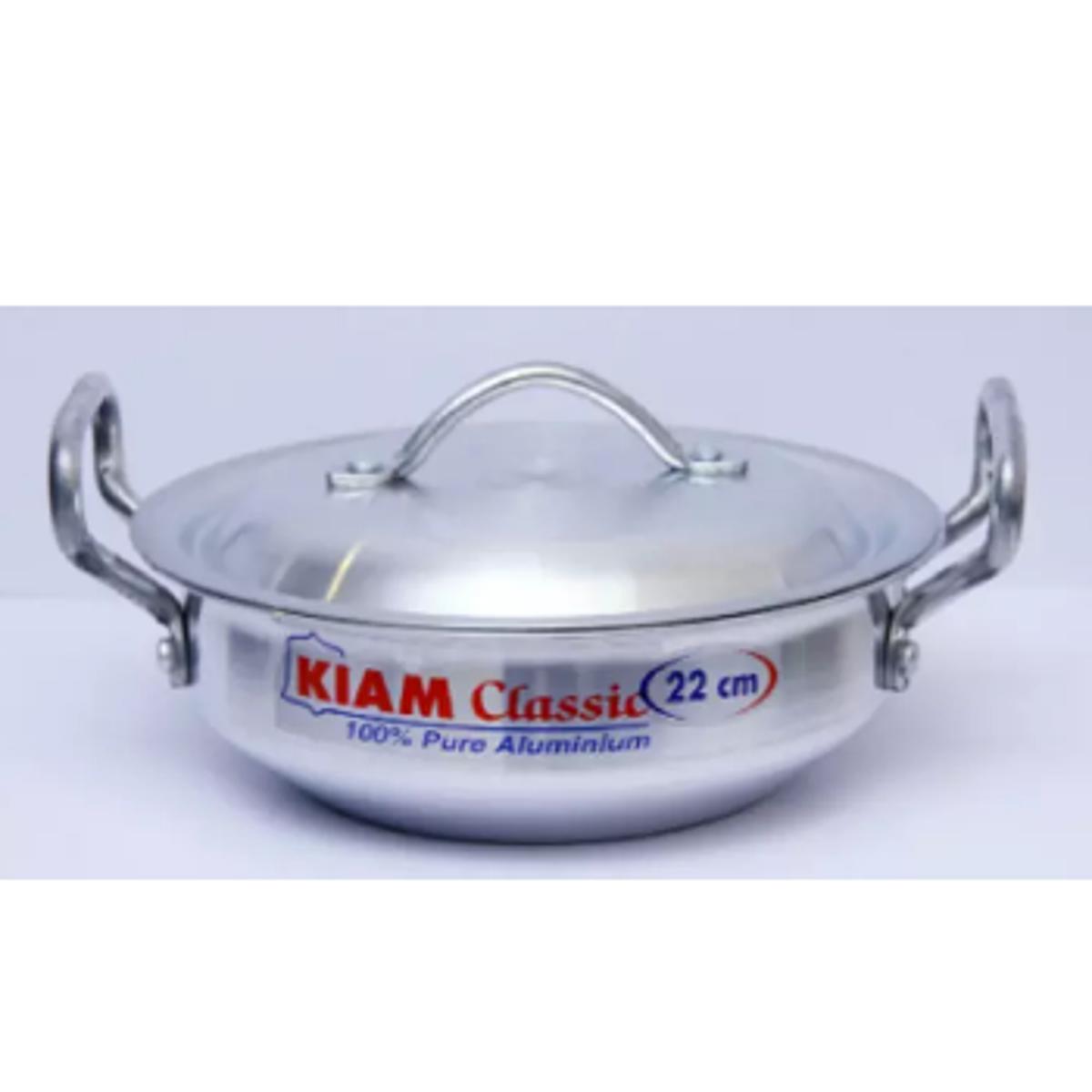 Picture of Kiam Aluminium Wok Pan -22CM -Silver
