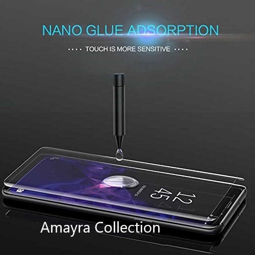 Picture of Samsung Galaxy S9+ / Samsung Galaxy S9 Plus (A+ GRADE) Premium UV Tempered Glass Screen Protector Curved with Liquid Glue and UV Light -Transparent Clear