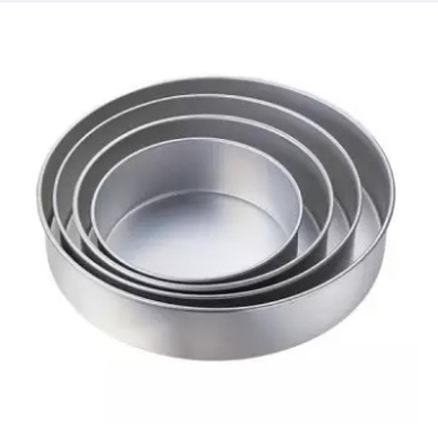 Picture of Round Cake Mold -4 Pieces Set -Silver
