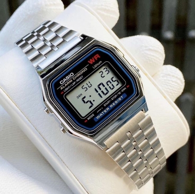 Picture of Steel Chain  Waterproof Classic Digital Watch For Men Silver