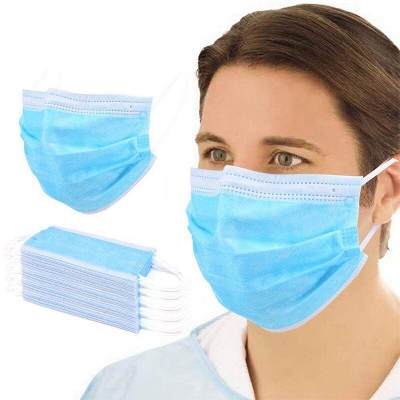 Picture of Black 50 Pcs Non-oven Surgical Face Mask Pack 