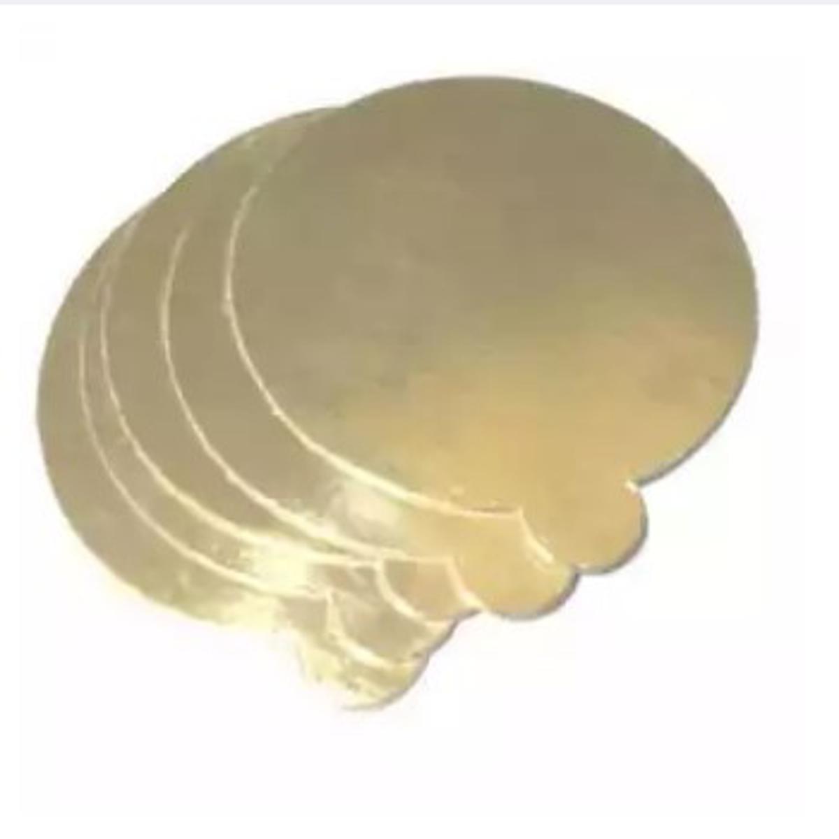 Picture of 7.5 Inches Round Tiered Cake Boards- 5pcs -Gold