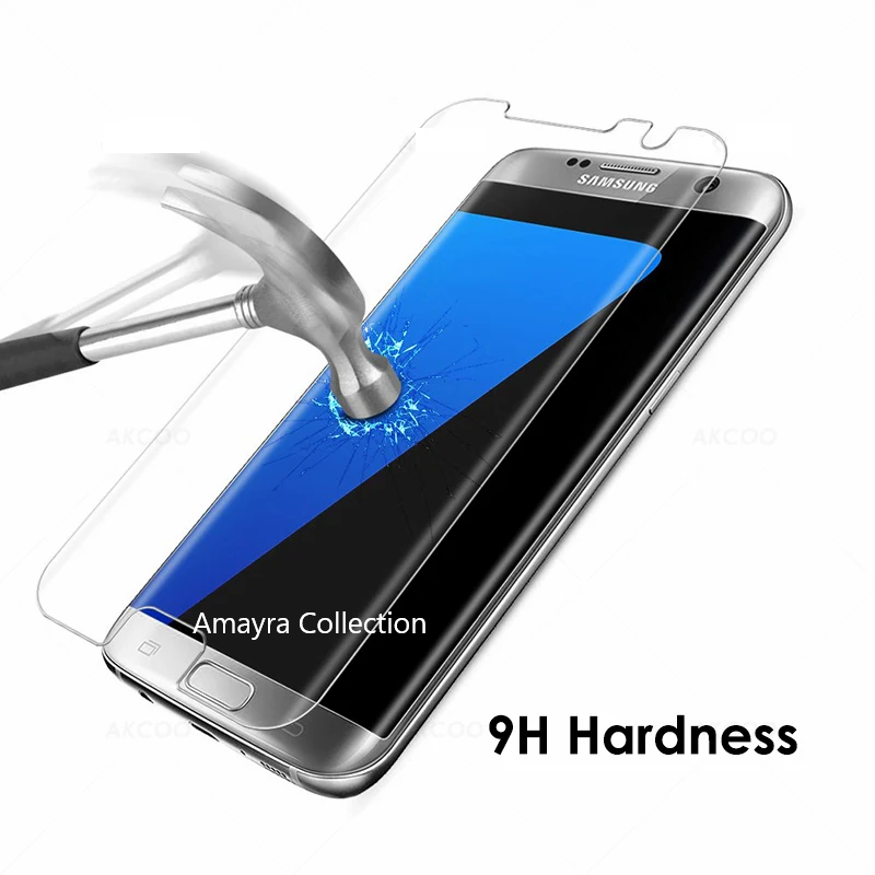 Picture of Samsung Galaxy S7 Edge (A+ GRADE) Premium UV Tempered Glass Screen Protector Curved with Liquid Glue and UV Light -Transparent Clear