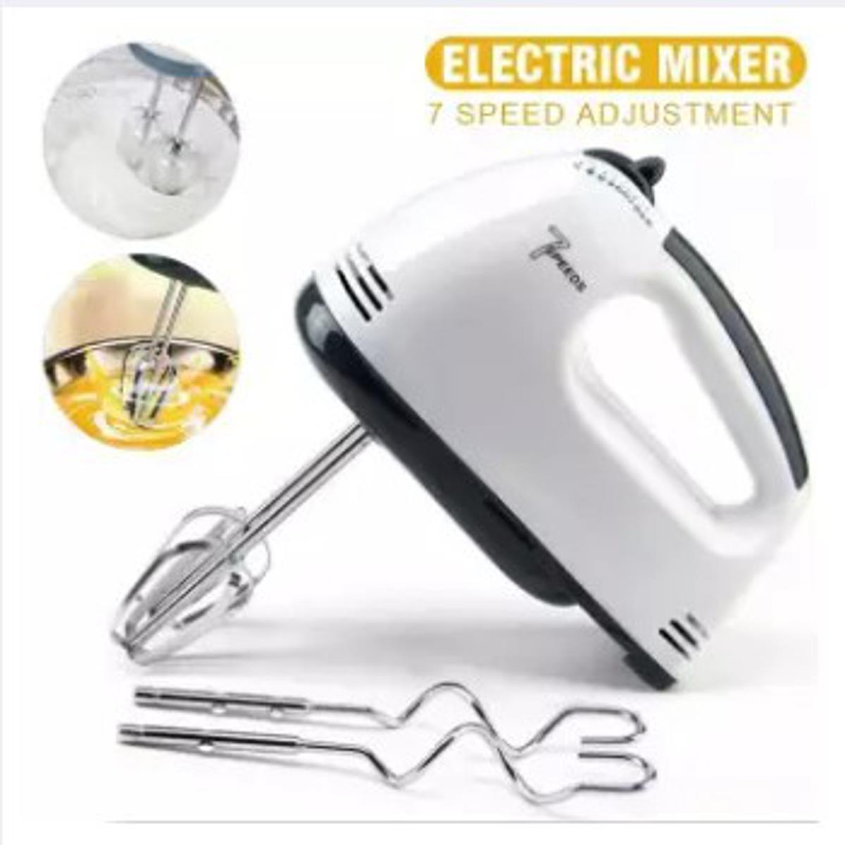 Picture of Electric Hand Mixer 7 Speeds Cake Food Multi Mixing Egg Blender Beater Dough -White